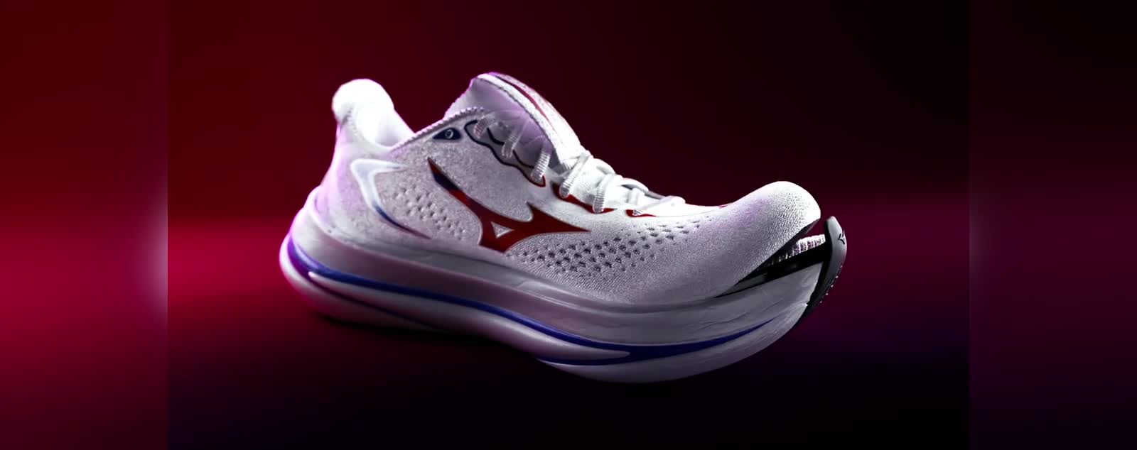 Mizuno Sky Prime – närbild av skon och dess dämpning