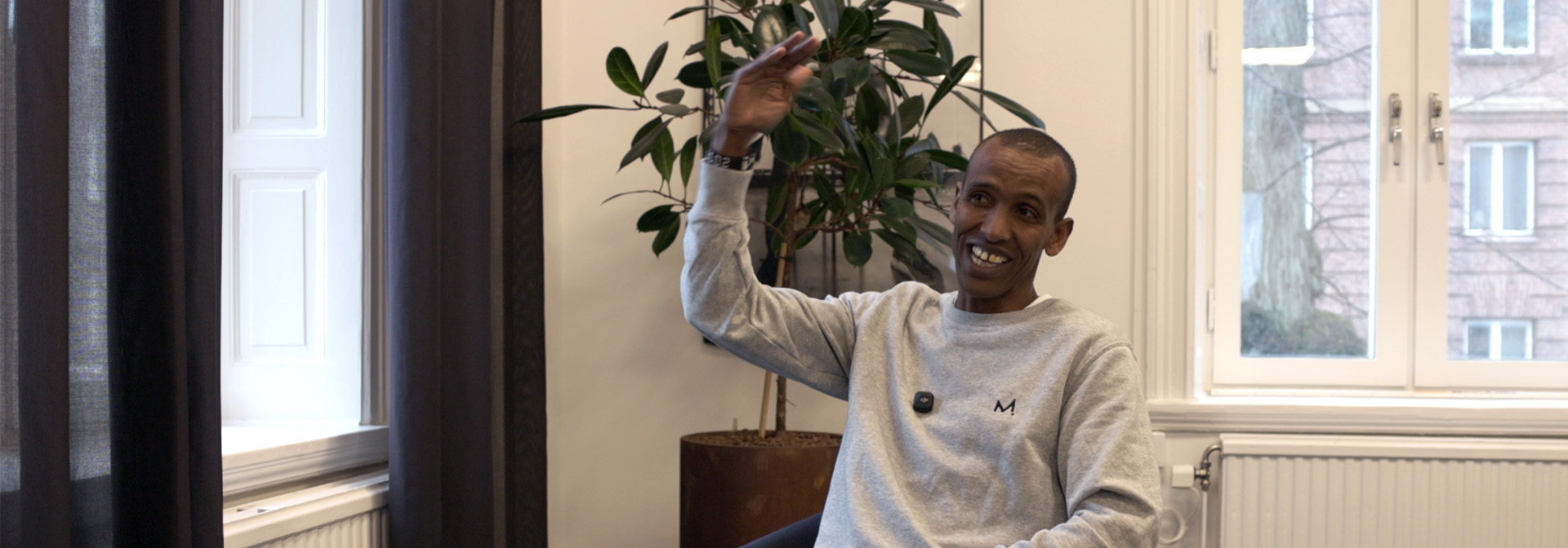 MUSTAFA MOHAMED PÅ MAURTEN HQ