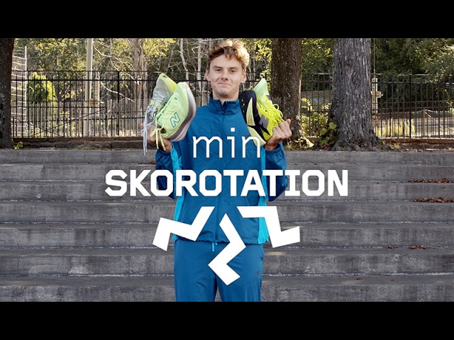 Samuel Pihlström håller upp sina löparskor – filmens miniatyrbild från YouTube