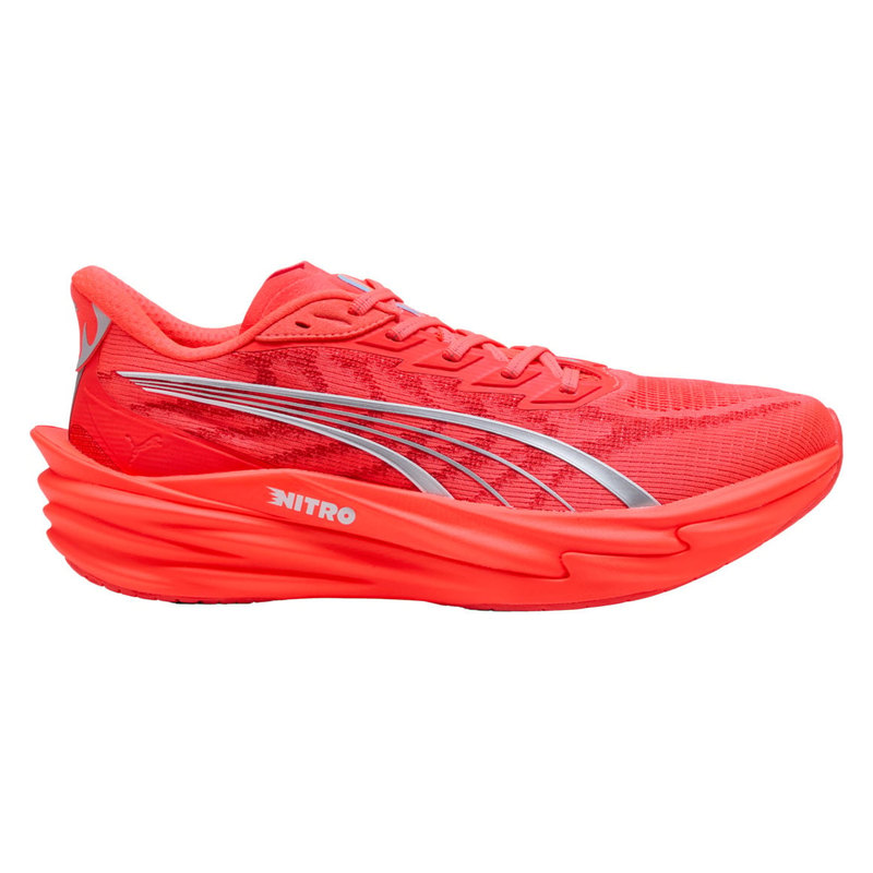 PUMA Deviate NITRO 4, Ultra Red-PUMA Silver