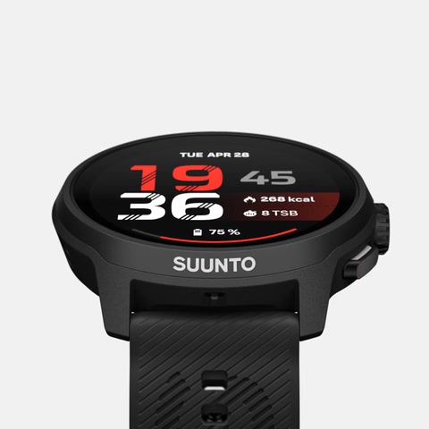 Suunto Run 2 i färgen All Black